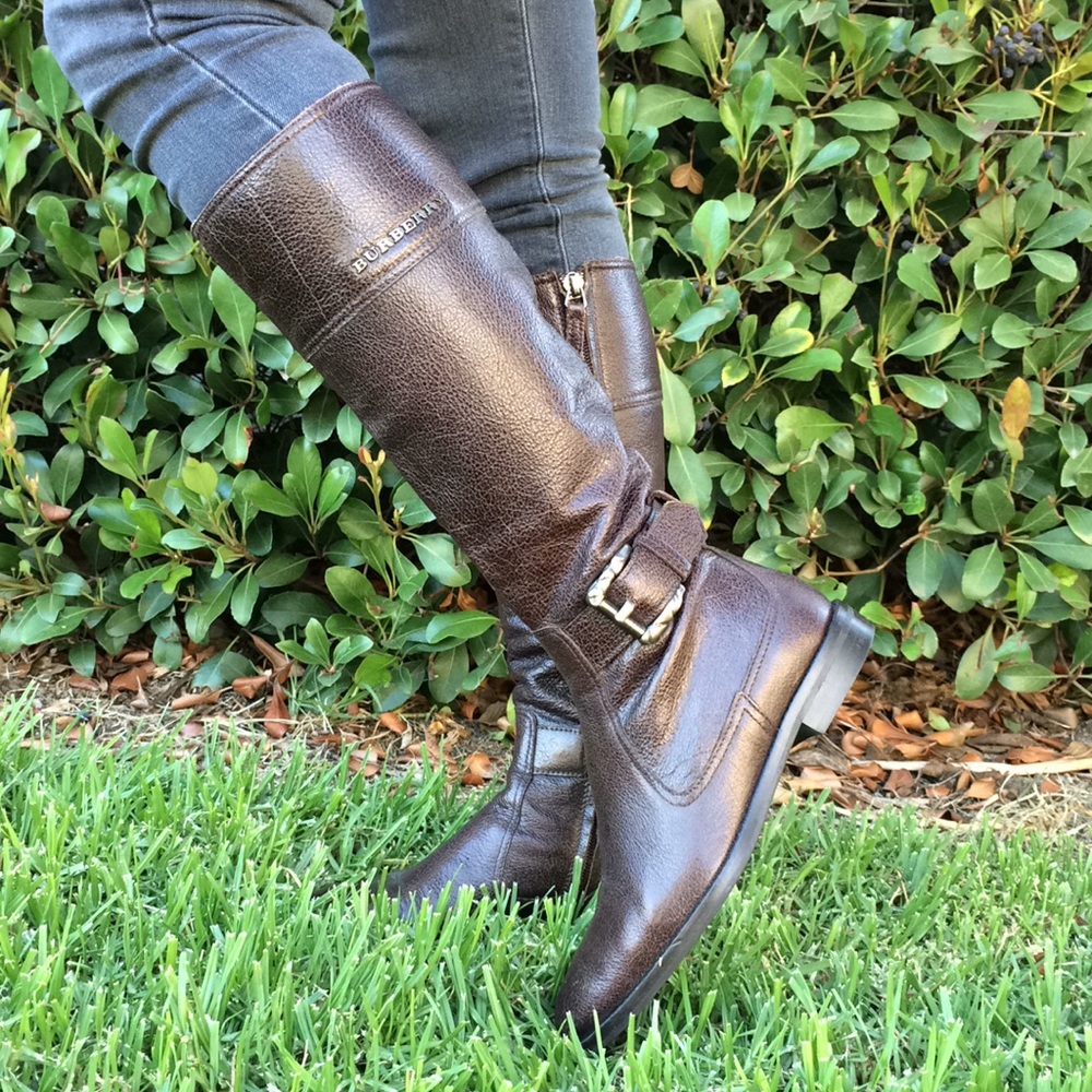 Authentic Burberry Leather Boots